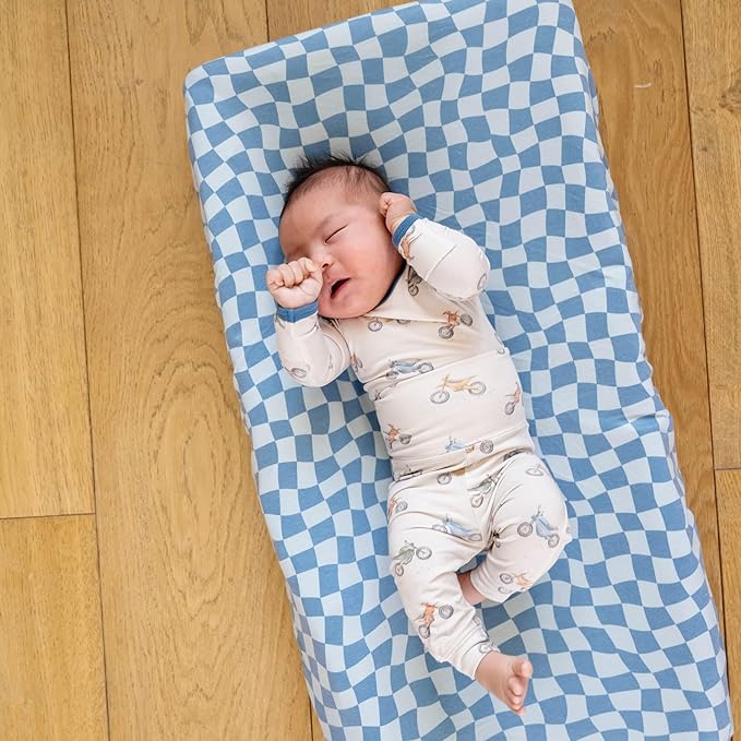 Premium Knit Diaper Changing Pad Cover Miles by Copper Pearl