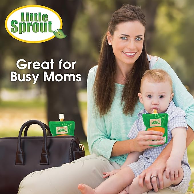 Disposable 6oz Baby Food Storage Pouch Containers, 96 Pack- Write What You Want Squeezable Pouches- Make Homemade Organic Food for Babies/Toddlers- Works with Most Filling Stations Including Infantino