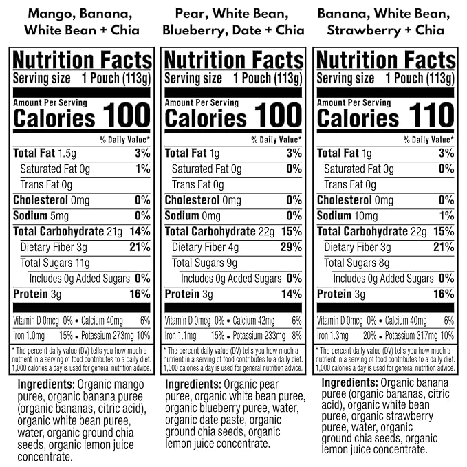 Plum Organics - 12+ Months Organic Baby Food Variety Pack - 3 Flavors - Non-GMO - Fruit & Veggie Blends On-The-Go Pouches for Baby and Toddler Meals - Quality Tested Ingredients - 4 oz (Pack Of 18)