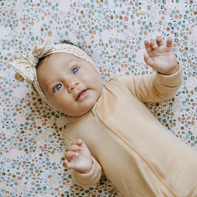 Little Unicorn Changing Pad Cover for Newborns & Infants | Soft & Breathable Muslin Fabric | Baby Diaper Changing Table Pad Cover (Pressed Petals)