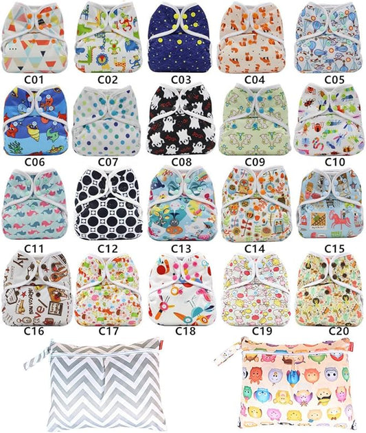 Newborn Infant Baby Cloth Diaper cover, Reusable, Washable, Adjustable