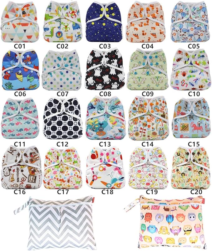 Newborn Infant Baby Cloth Diaper cover, Reusable, Washable, Adjustable