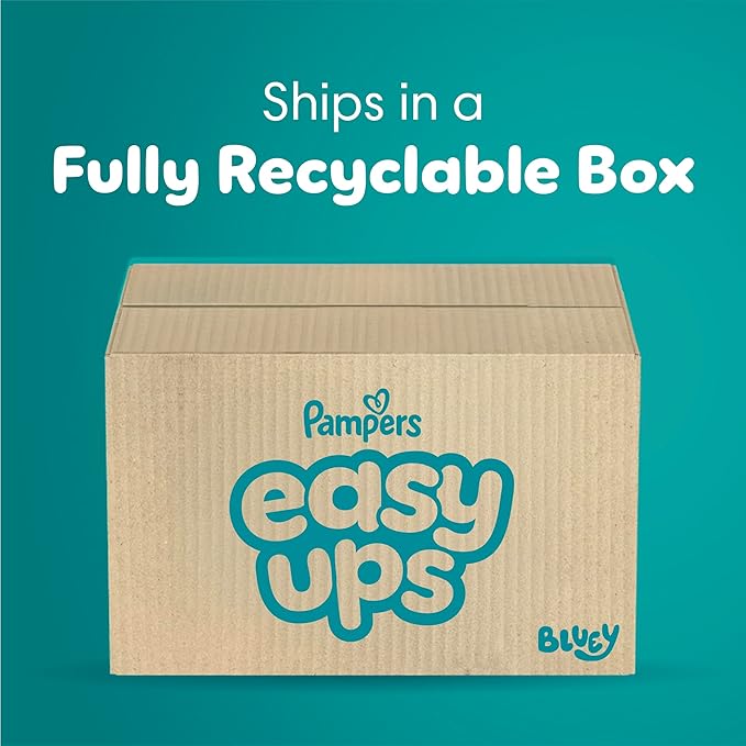 Pampers Training Pants - Easy Ups Boys & Girls Bluey - Size 5T-6T, 84 Count, Children's Potty Underwear (Packaging May Vary)