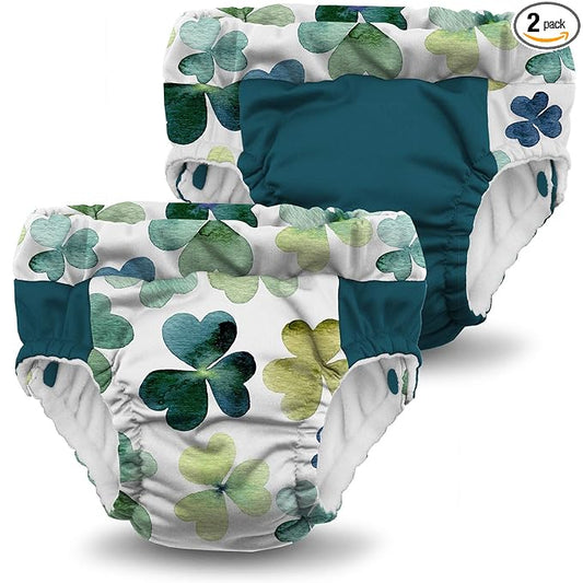 Kanga Care Lil Learnerz Reusable Toilet Training Pants (XSmall - Clover & Caribbean)