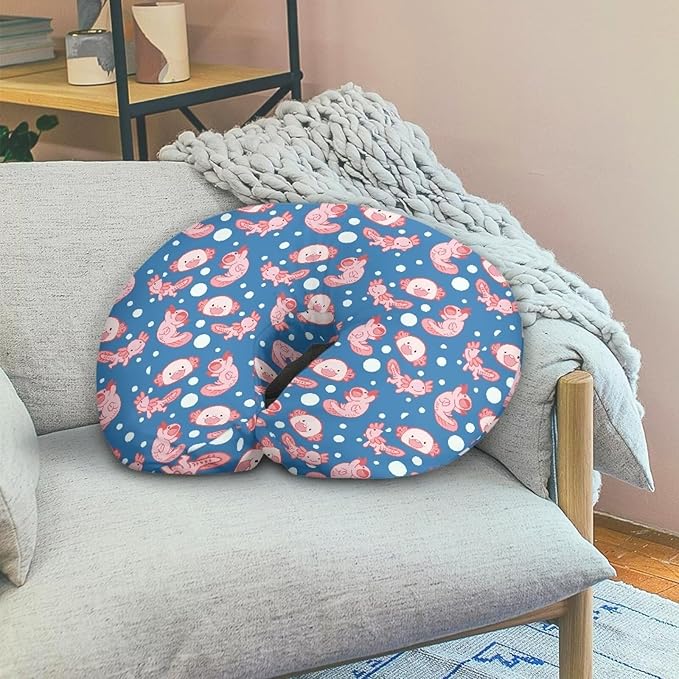 Bubble Axolotl Nursing Pillow Covers U-Shaped Feeding Pillow Cover for Nursing Pillow Hidden Zipper Design Soft and Skin-Friendly
