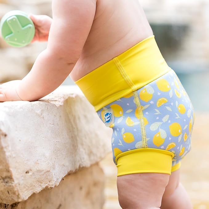 Splash About Happy Nappy Swim Diaper, Lemons, 3-6 Months