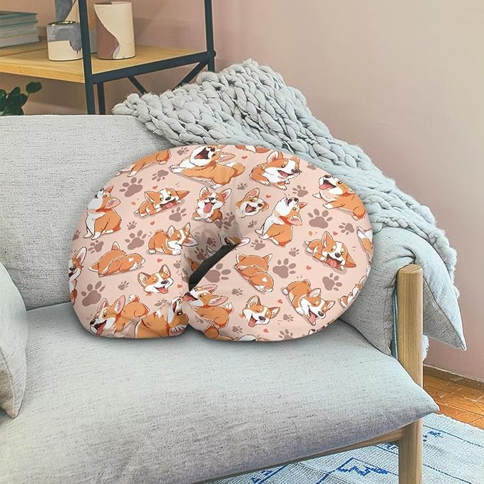 Corgi Paws Nursing Pillow Cover Fits The Original Support Pillow for Breastfeeding and Bottle Feeding Breastfeeding Pillow Slipcover for Baby Boys & Girls