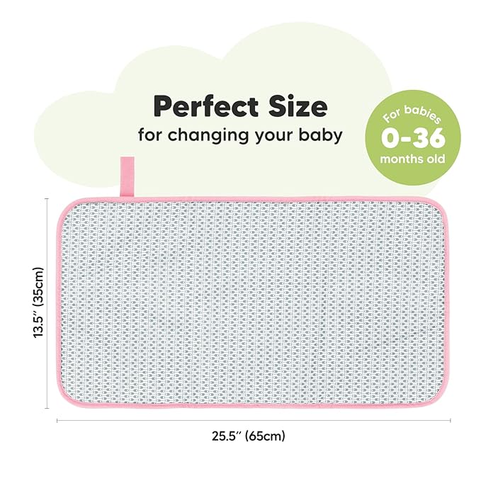 KeaBabies Portable Diaper Changing Pad and Baby Diaper Caddy Organizer - Waterproof Foldable Baby Changing Mat - Large Baby Organizer - Travel Diaper Change Mat - Diaper Organizer for Changing Table