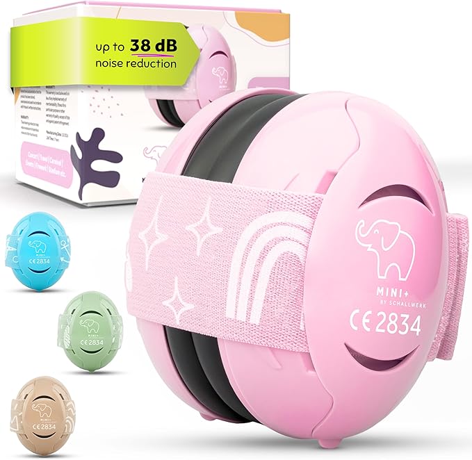 Schallwerk ® Mini+ Baby Ear Muffs – Infant Noise Cancelling Headphones, Toddler Ear Protection, Baby Headphones for Noise