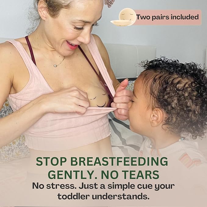 Weaning Breastfeeding 3.3" Silicone Nipple Covers for Toddlers – Stop Breastfeeding Products to Cease Breast Nursing