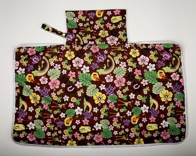 Baby Diaper Changing Mat Pad Portable Foldable Washable Compact Travel Nappy Waterproof Play Mat 30inx18.5in (Dancing Girl)