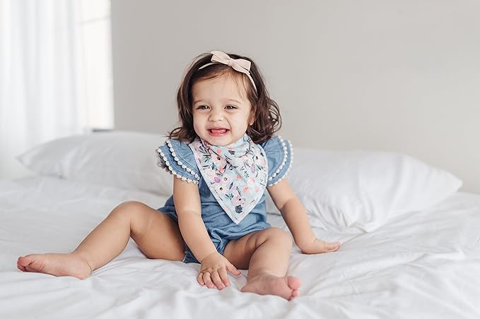 Copper Pearl Baby Bandana Bibs, 4 Pack