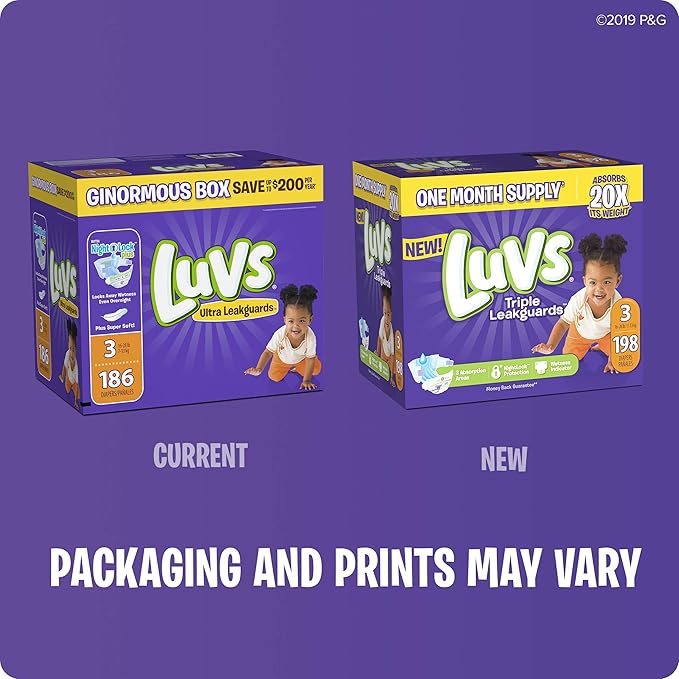 Luvs Luvs Pro Level Leak Protection Diapers Size 4 112 Count, 112 Count