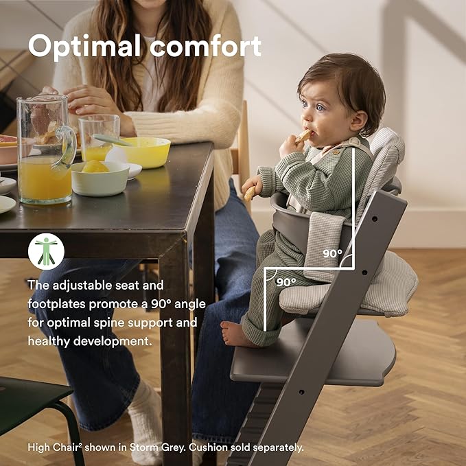 Stokke Tripp Trapp High Chair 2, Glacier Green - Includes Chair + Baby Set with Removable Harness for Children 6-36 Months - Adjustable, Ergonomic & Easy to Clean