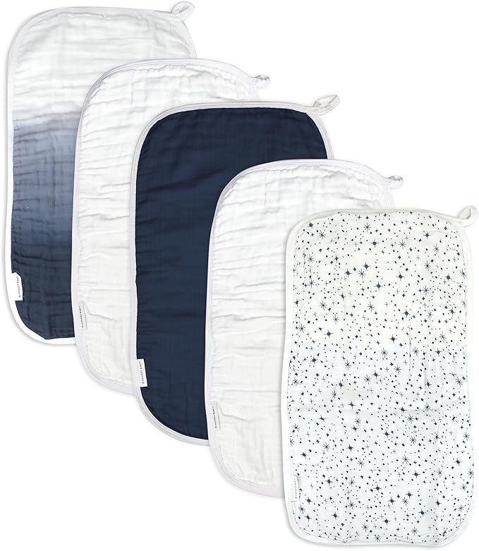 HonestBaby Baby Organic Cotton Multi-layer Burp Cloths Multipack