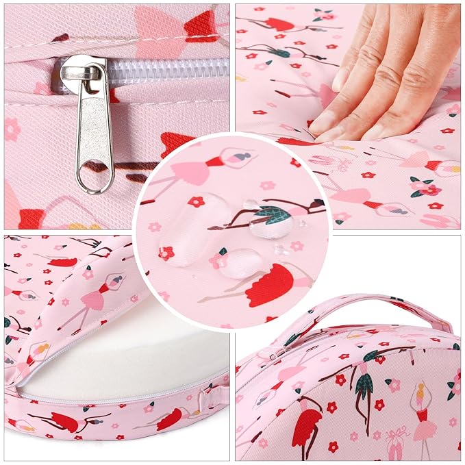 Zicac Portable Seat Cushion Washable with Non-Slip Bottom, Detachable Strong Support Cushion for Toddler Kids Baby Infant (Pink Girl)