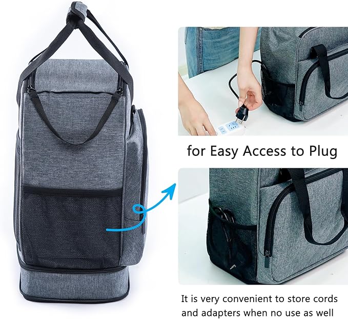 SFYBYHEART Carrying Case Compatible with Baby Brezza Formula Pro Mini Baby Formula Mixer Machine Carrying Bag - Baby Formula Mixer Travel Bag with Pockets for Baby Essential, Pumps, Baby Bottles