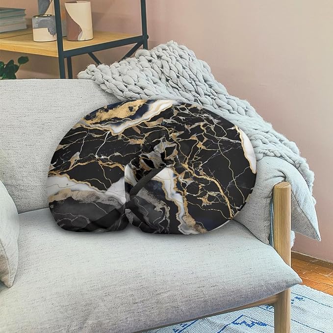 Marble Nursing Pillow Cover Quick-Dry Fabric Fits The Original Support Pillow for Breastfeeding and Bottle Feeding Soft Snug Fits On Infant Nursing Pillow