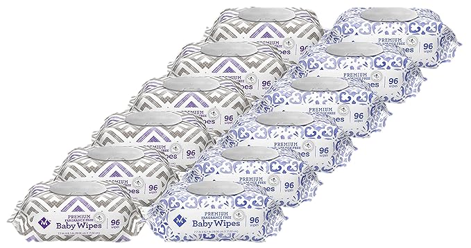 HAO M Mark Premium Fragrance Free Baby Wipes (1152 Count) W/Exclusive Moist Towelettes