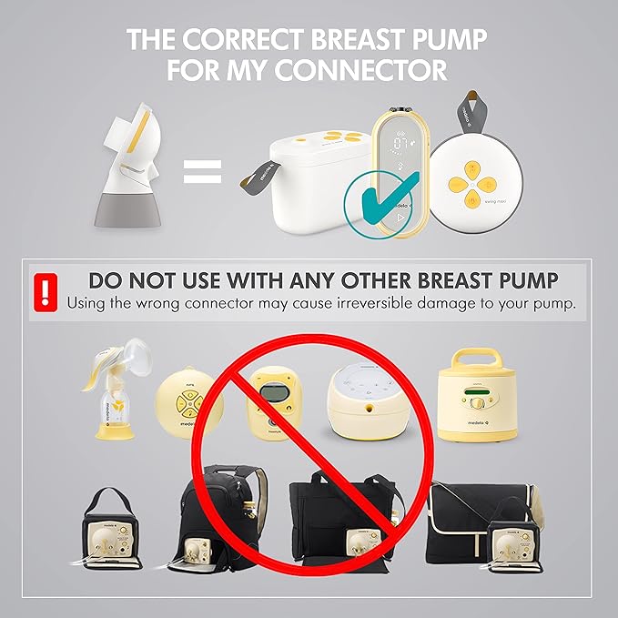 Medela PersonalFit Flex Replacement Connectors, 2 per Count, Compatible with Pump in Style MaxFlow, Swing Maxi and Freestyle Breast Pumps, Authentic Spare Parts