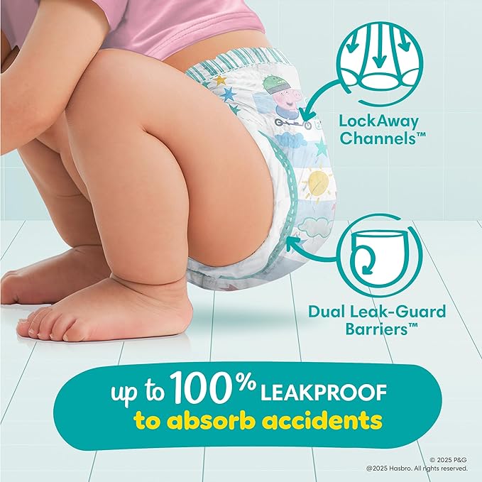 Pampers Easy Ups Pull On Training Underwear Girls, 5T-6T, 2 Month Supply (2 x 84 Count) with Sensitive Water Based Baby Wipes 12X Multi Pack Pop-Top and Refill (1008 Count)