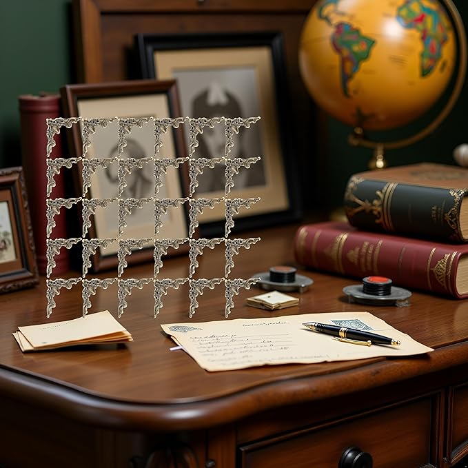 30Pcs Antique Bronze Edge Corner Decorative Protectors, Scrapbooking Albums Embellishment Photo Frame Jewelry Box Decorative Corner