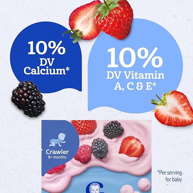 Gerber Yogurt Melts Freeze-Dried Yogurt Snack, Mixed Berries 1 Ounce (Pack of 7)