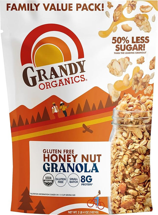 GRANDY OATS Granola Honey Nut Family Value Size Og, 36 OZ