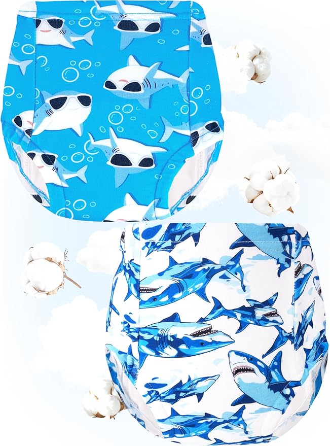 Boys Potty Training Underwear Pee Pants Cotton Absorbent Leak Resistant 4-Pack For Toddler 2t 3t 4t 5t 6 7 8 10
