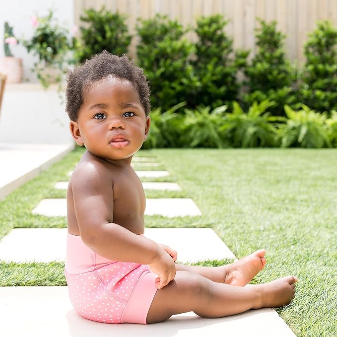 Splash About Happy Nappy Swim Diaper, Pink Dotty, 12-24 Months