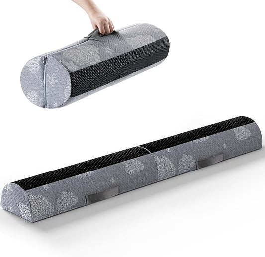 Bed Rail Bumpers for Toddlers - Foam Fold Bed Bumper Guard with Dual Non-Slip Pads Waterproof Washable Soft Removable Cover Safe Bed Rail for Toddlers, Kids Seniors