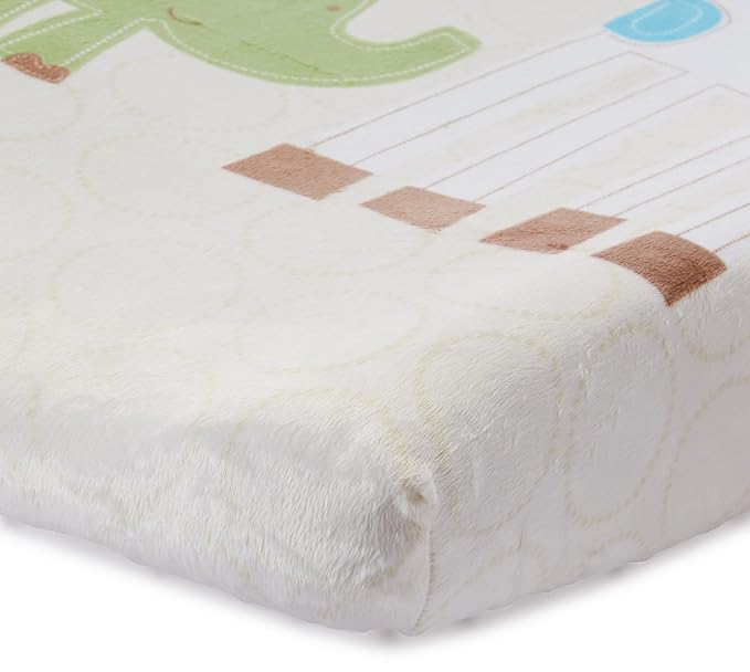Summer Infant Ultra Plush Character Changing Pad Cover, Safari Stack