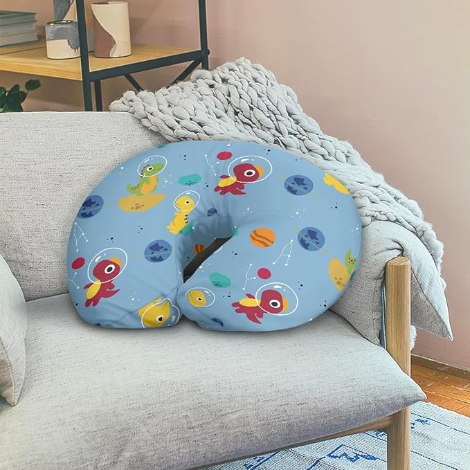 Cute Dinosaur Nursing Pillow Cover, Fits The Original Support for Breastfeeding, Bottle Feeding, and Bonding Comfortable Slipcover for Baby Girl and Boy
