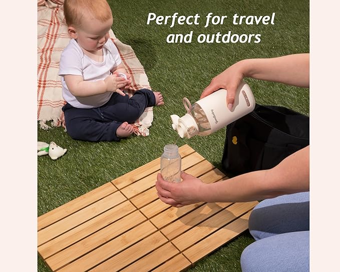 Portable Milk Warmer/Fast Charging, Long Battery Life, Wireless and Leak Proof/Instant Water, Milk or Breast Milk Warmer for Travel, Outdoor, Transportation, Parks-270ml