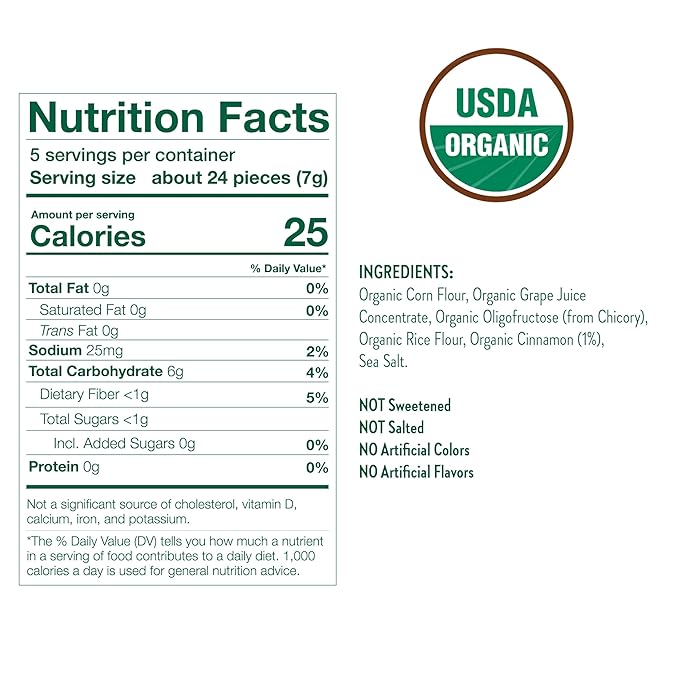 Little Bellies Organic Cinnamon Bun Softcorn Toddler Snack (5 x 1.25 oz Individual Packs)