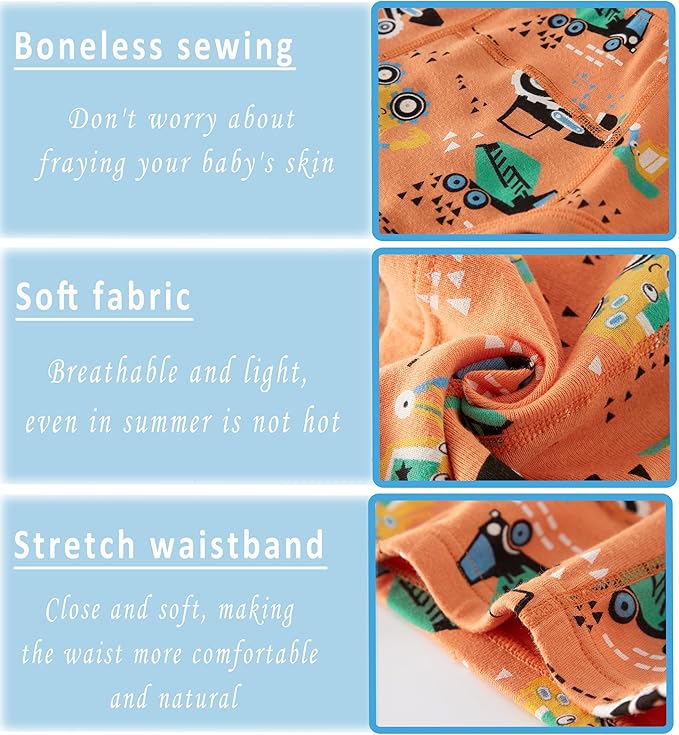 Boboking Boys Training Toddler Underwear Truck Potty Briefs For Boys