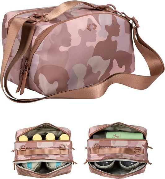 Breast Pump Bag with Cooler - Wearable & Portable Pump Carrying Case - Fits Willow Go, Elvie Stride & Momcozy - Insulated for Breast Milk - Waterproof Interior - Travel & Work Breastfeeding Bag