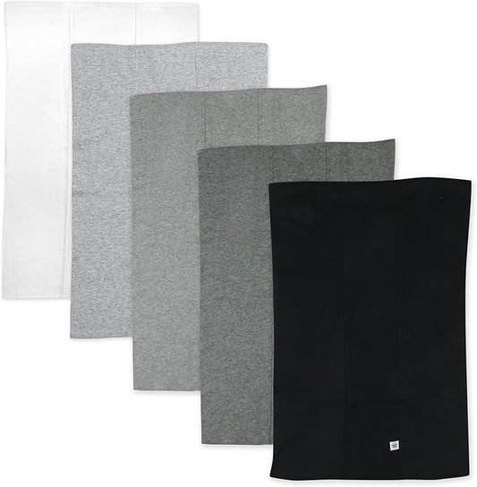 Tri-fold Knit Burp Cloths Soft Absorbent 100% Organic Cotton for Baby Boys, Girls