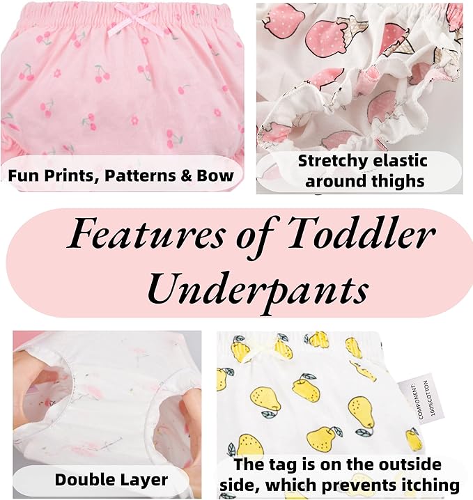 Diaper Cover - Baby Bloomers Cute Diaper Covers for Toddler Girls Underwear
