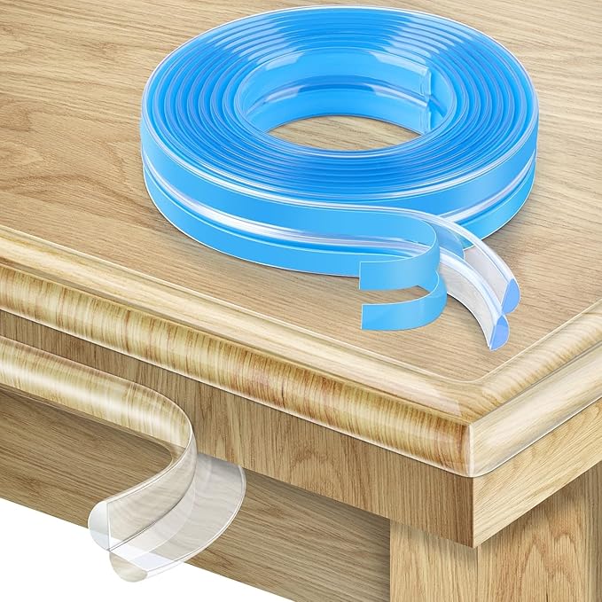 Corner Protector Baby Proofing,32.8(10M) Clear Corner Protectors,Furniture Corner Guard & Edge Safety Bumpers, Soft Edge Protector with Upgraded Pre-Taped Strong Adhesive for Furniture&Sharp Corners