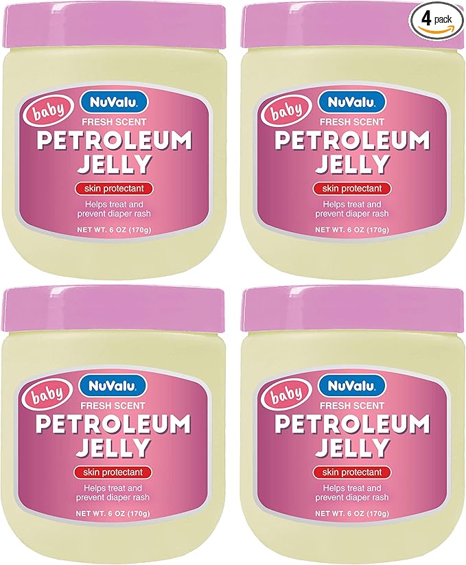 Petroleum Jelly, 6 oz, Pack of 4 (Fresh Scent Baby Pink)