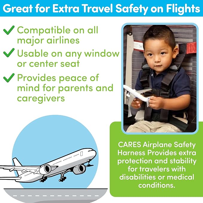 Child Airplane Travel Harness - Cares Safety Restraint System - The Only FAA Approved Child Flying Safety Device