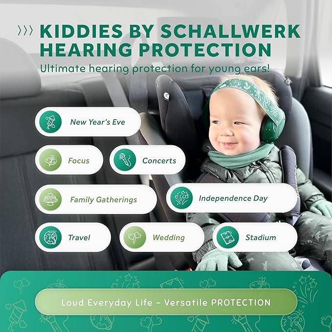 Schallwerk ® Mini+ Baby Ear Muffs – Infant Noise Cancelling Headphones, Toddler Ear Protection, Baby Headphones for Noise