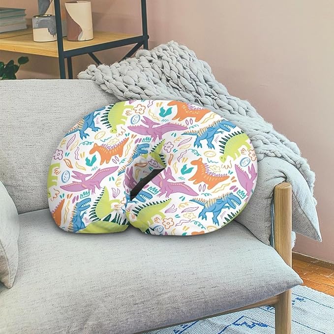 Dinosaur Breastfeeding Pillow Slipcover for Baby Nursing Pillow Slipcover for Breastfeeding Moms Fits Original Support Pillow for Breastfeeding and Bottle Feeding