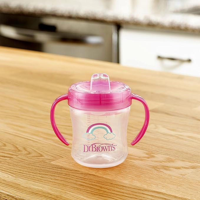 Dr. Brown's Natural Flow Anti-Colic Options+ Special Edition Pink Baby Bottle Gift Set & Folding Baby Bottle Drying Rack for Easy Storage, Dry Nipples, Pacifiers and Other Baby Essentials, BPA-Free