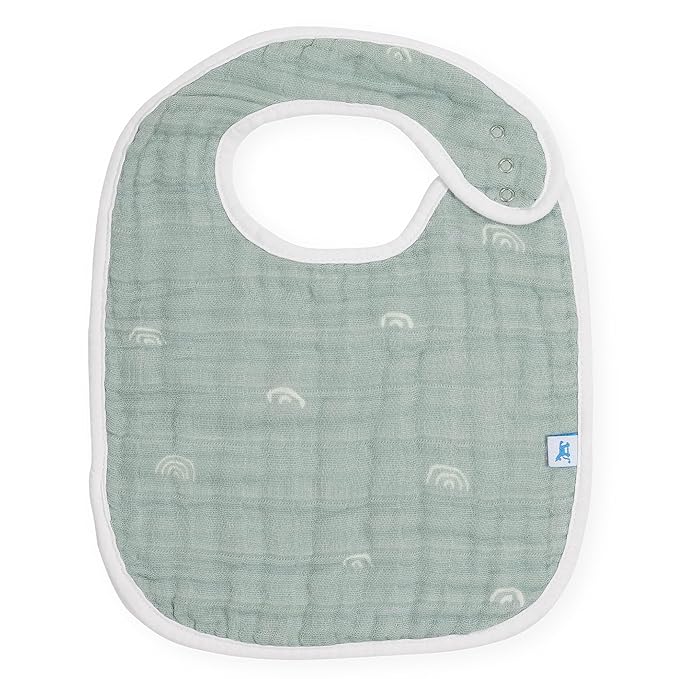 Little Unicorn Muslin Baby Bibs | Adjustable as Baby Grows | Soft Absorbent Muslin Fabric | For Eating, Drooling, Teething (Party Animals)