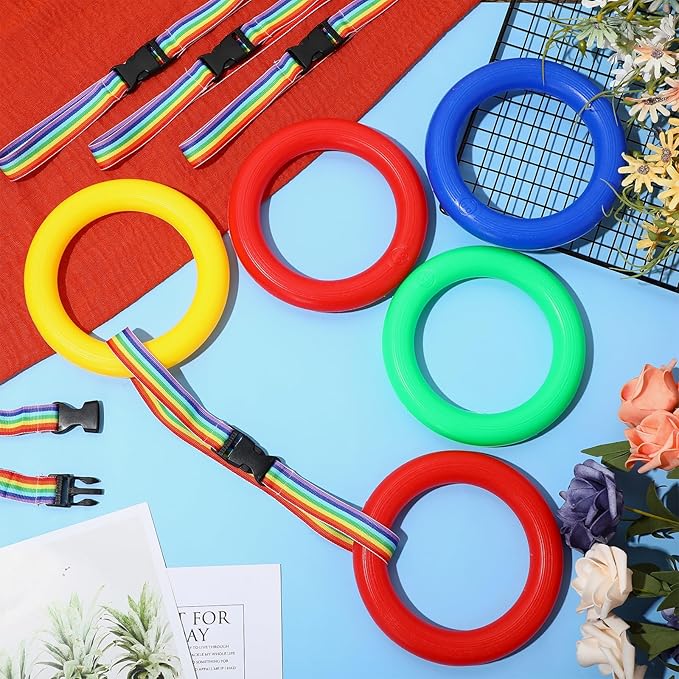 Berlune 36 Pack Walking Ropes Preschool Kids Child Toddlers Wrist Leash Walking Rope for Kids Colorful Line and Safety Loop Detachable Transition Rope for Children's School Kindergarten Outdoor Supply