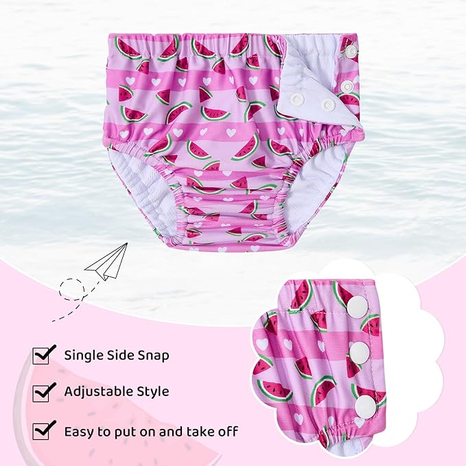 Durio Reusable Swim Diapers Washable Baby Swim Diaper Unisex Infant Toddler Swimming Diapers