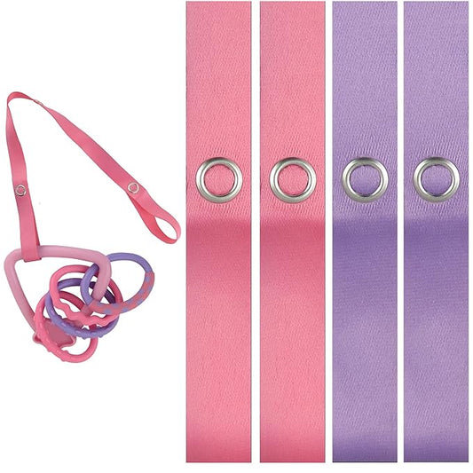 PBnJ baby Toy Saver Strap Holder Leash Secure Accessories Pink/Lavender - 4pc