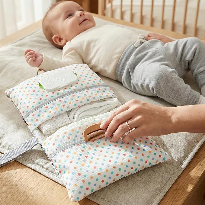 HAMUR Baby Diaper Bag Organizer – Compact & Foldable Stroller Pouch for Newborn Essentials | Travel-Friendly | Fits Boys & Girls (Animal)